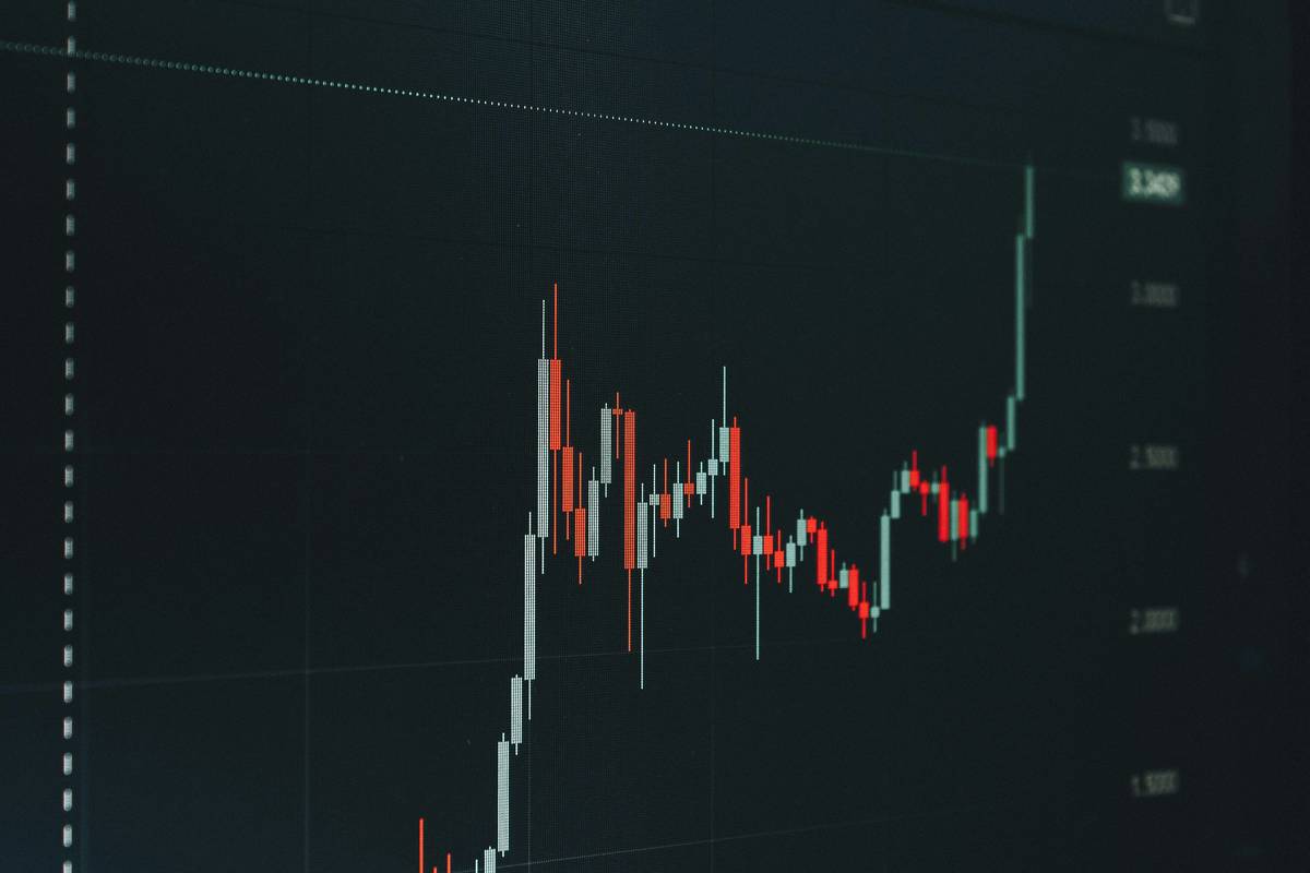 Screenshot of a paper trading app interface showing real-time trading data software with candlestick charts and order book depth